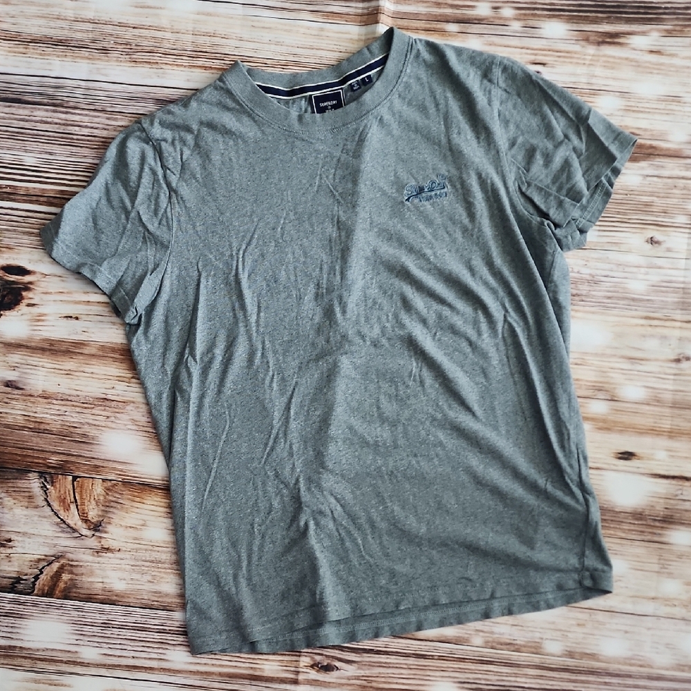 Superdry Grey Crew Neck T-Shirt